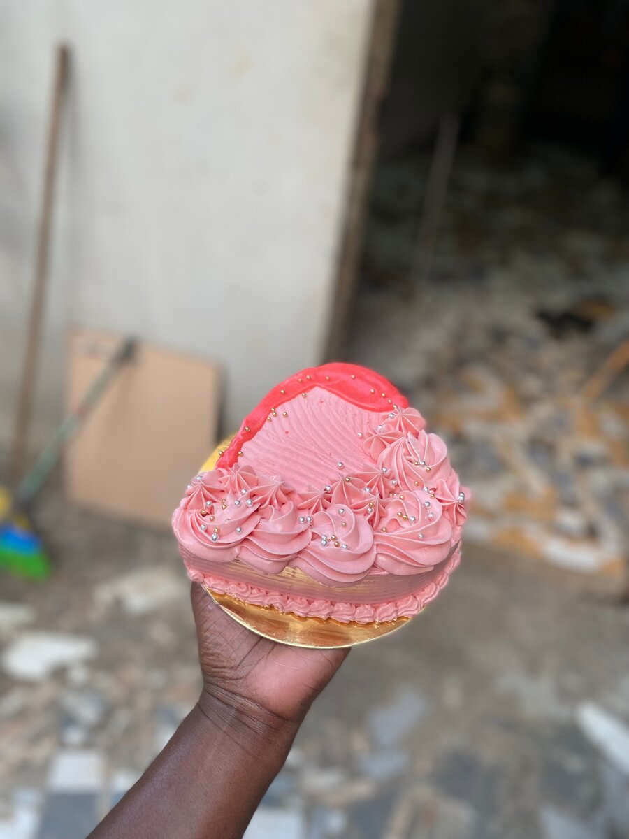 Gâteau Cœur Rose Délicieux
