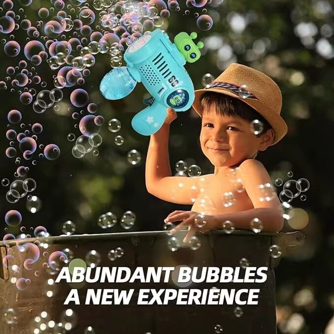 Pistolet à Bulles Enfant Turquoise