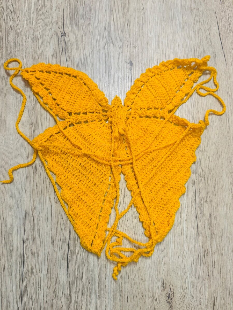 Crochet Butterfly Top