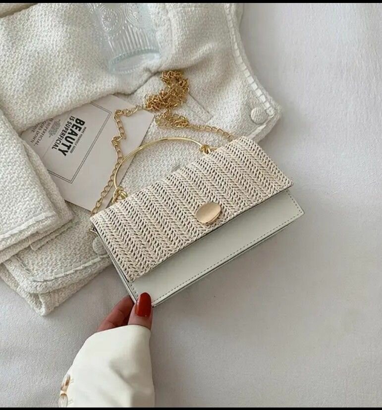 Sac à bandoulière élégant tissé