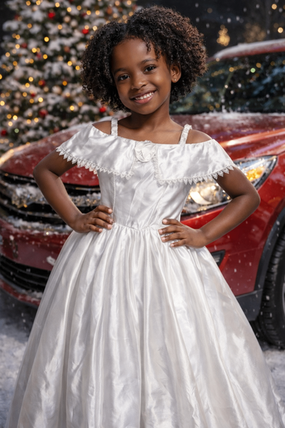 Robe de princesse blanche fille