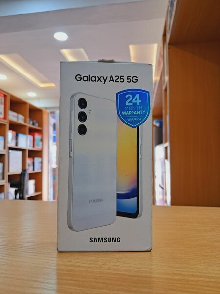 Sleek silver colour Samsung galaxy A25 256gb