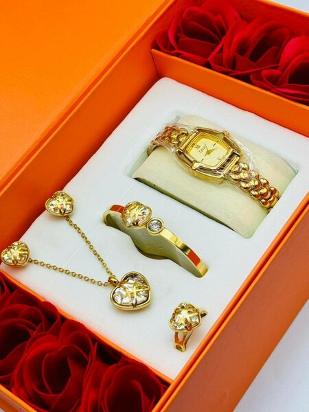 Ensemble Bijoux Doré Élégant