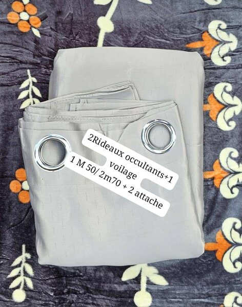 Rideaux occultants gris modernes