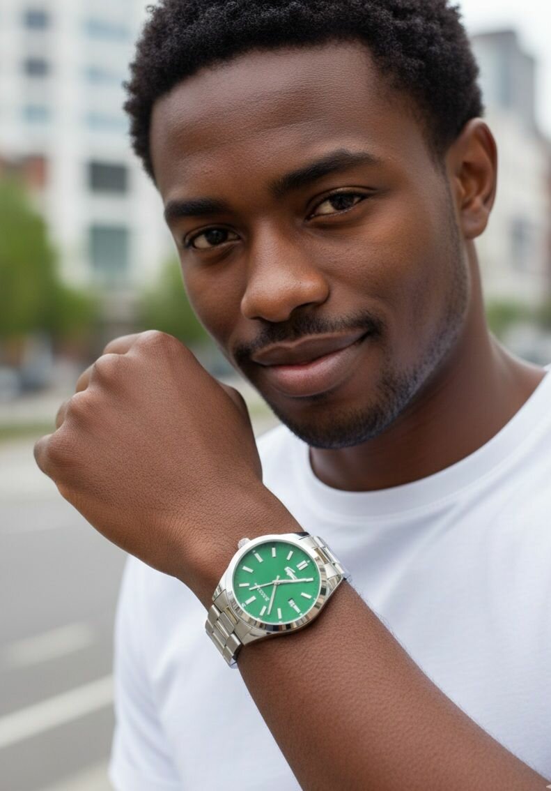 Montre élégante en acier