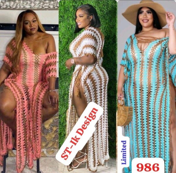 Robe crochet été taille standa