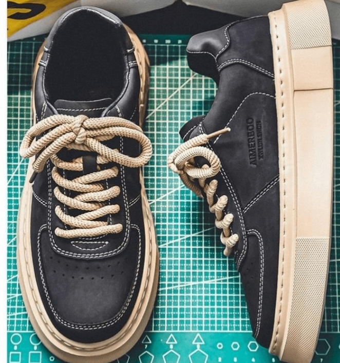 Baskets noires tendance homme