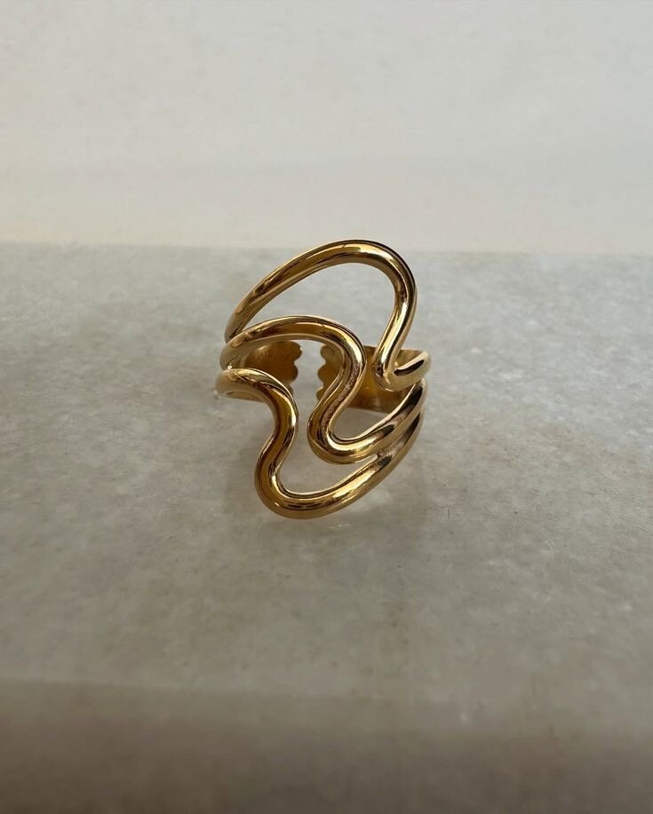 Bague design en acier inoxydab