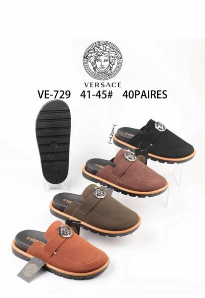 Chaussures mules Versace pour homme