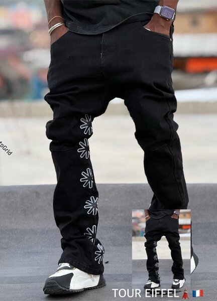 Pantalon Streetwear Noir Homme