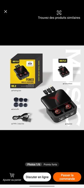 Écouteurs sans fil VS2