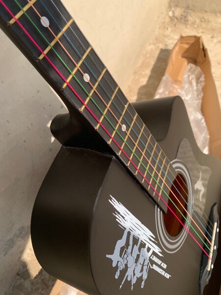 MARIA ACOUSTIC GUITAR WITH COLORED STRINGS