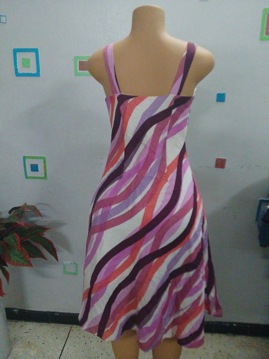 Robe d'été colorée en coton