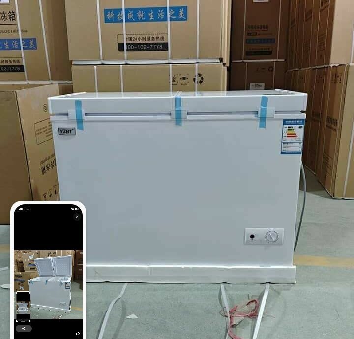 Congélateur coffre double