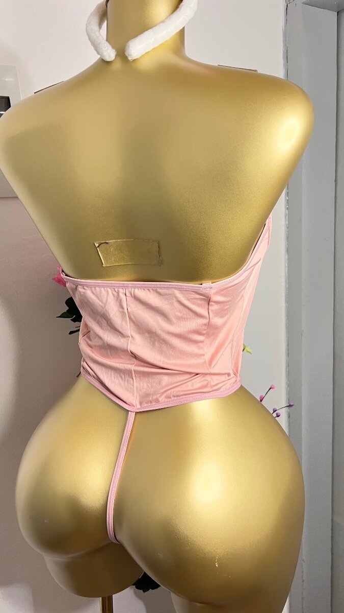 Body en dentelle rose sexy