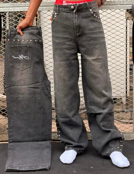 Jeans modernes en denim unisexe