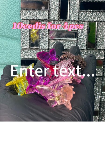 Butterfly hair clips