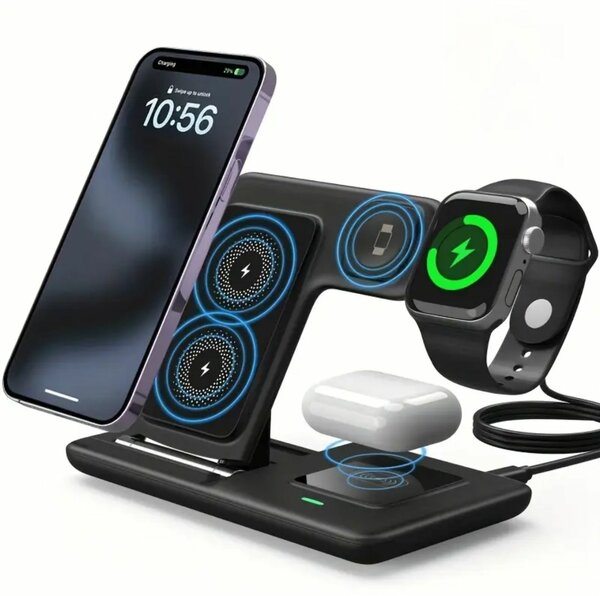 Station de charge sans fil pli