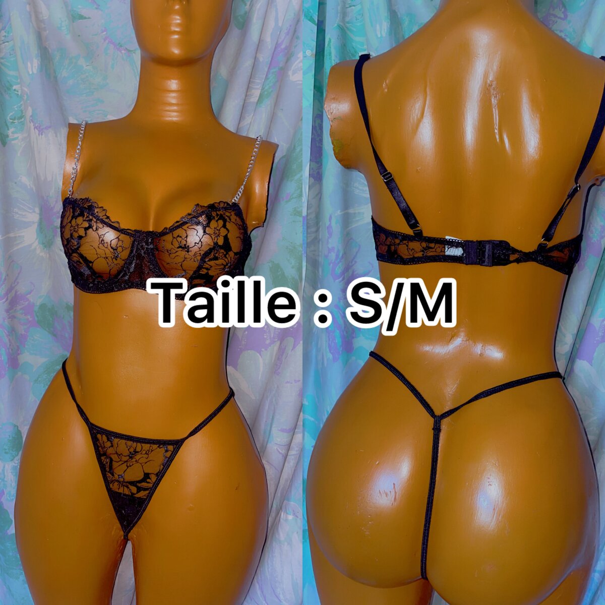 Ensemble lingerie sexy dentelle