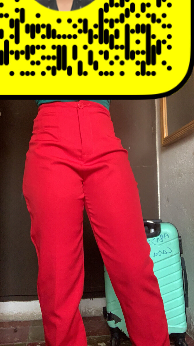 Pantalon Zara rouge