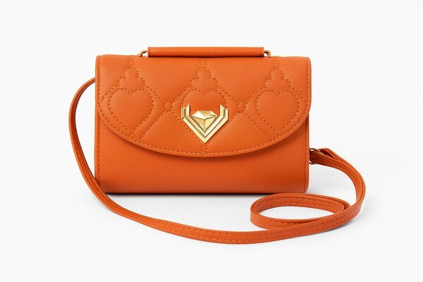 Sac Bandoulière Orange Élégant