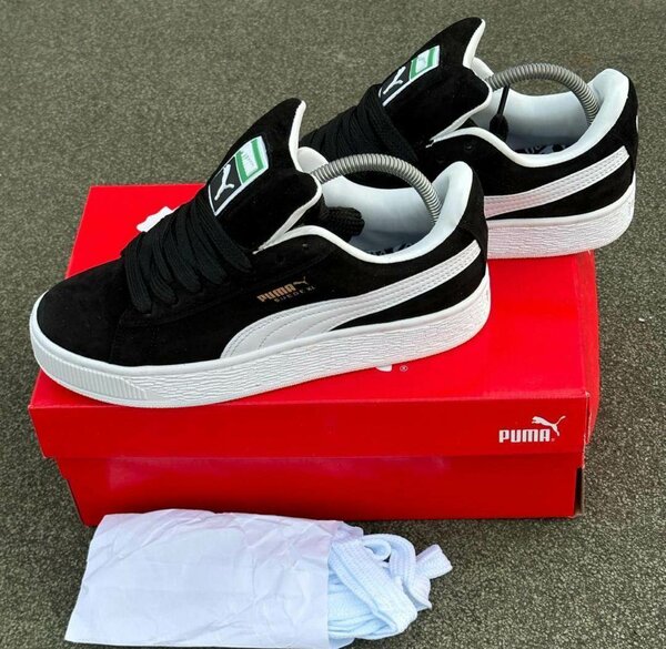 Baskets Puma en daim noir