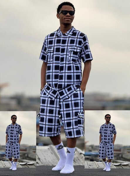 Set de Vêtements Hommes à Carreaux