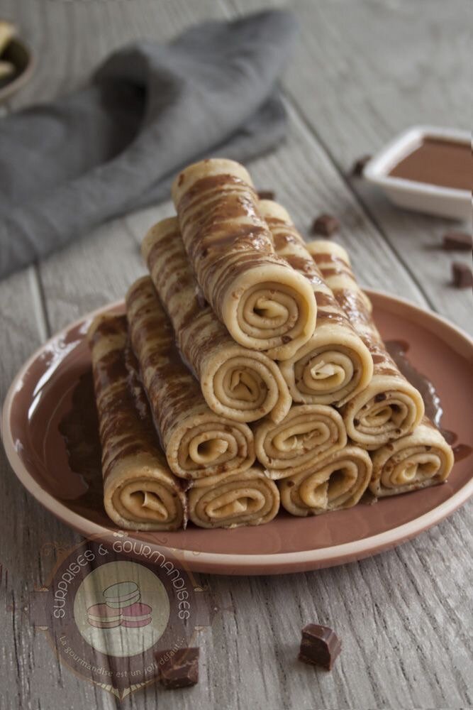 Crêpes roulées gourmandes