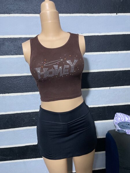 Débardeur court femme "Honey"