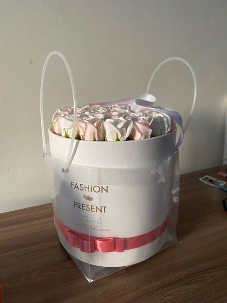 Плюшевый Стич+мыльные розы