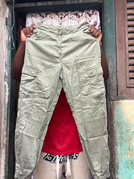 Pantalon cargo kaki homme