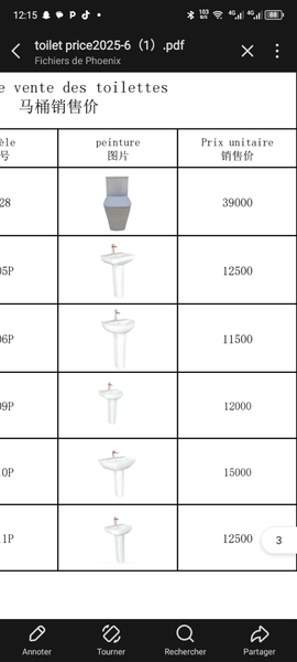 Toilettes modernes élégantes