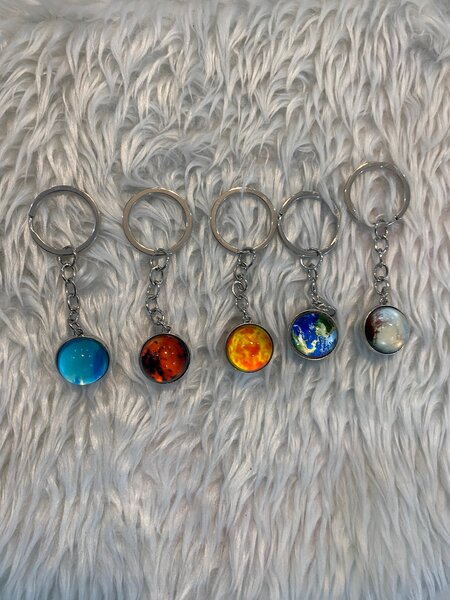 Porte-clés Planètes Colorés