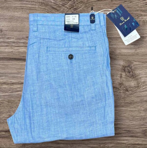 Pantalons homme en lin décontractés