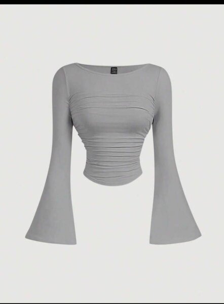 Top court à manches évasées