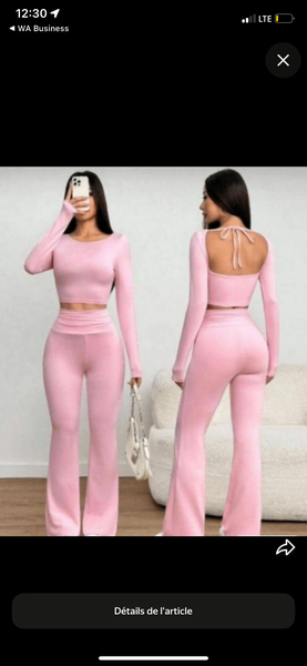 Ensemble rose élégant femme