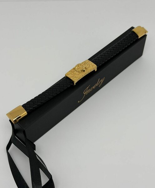 Écrin pour bracelet en cuir noir Jewelry