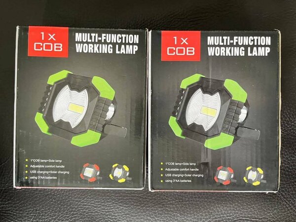 LAMPE DE TRAVAIL MULTIFONCTIONS (USB SOLAIRE ET PILES)