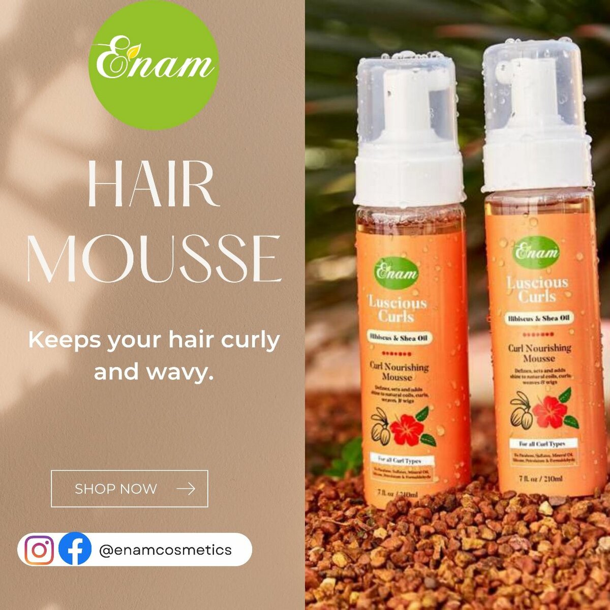 Enam Curl Nourishing Hair Mousse