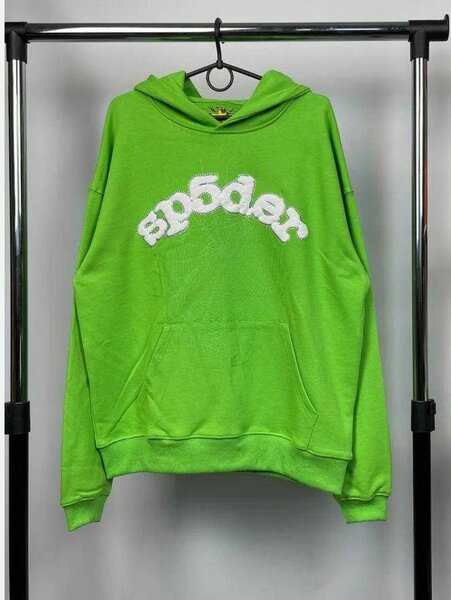Sweat à capuche vert vif