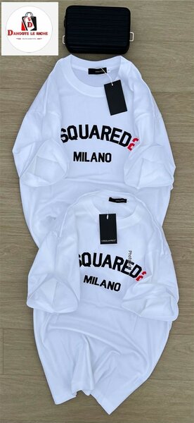 T-shirt blanc "Squared Milano"