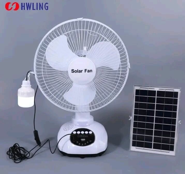 Ventilateur solaire rechargeable