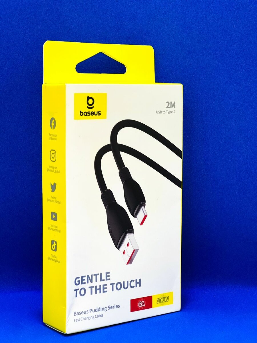 Baseus Pudding Series Fast Charging Cable USB to Type C 100W