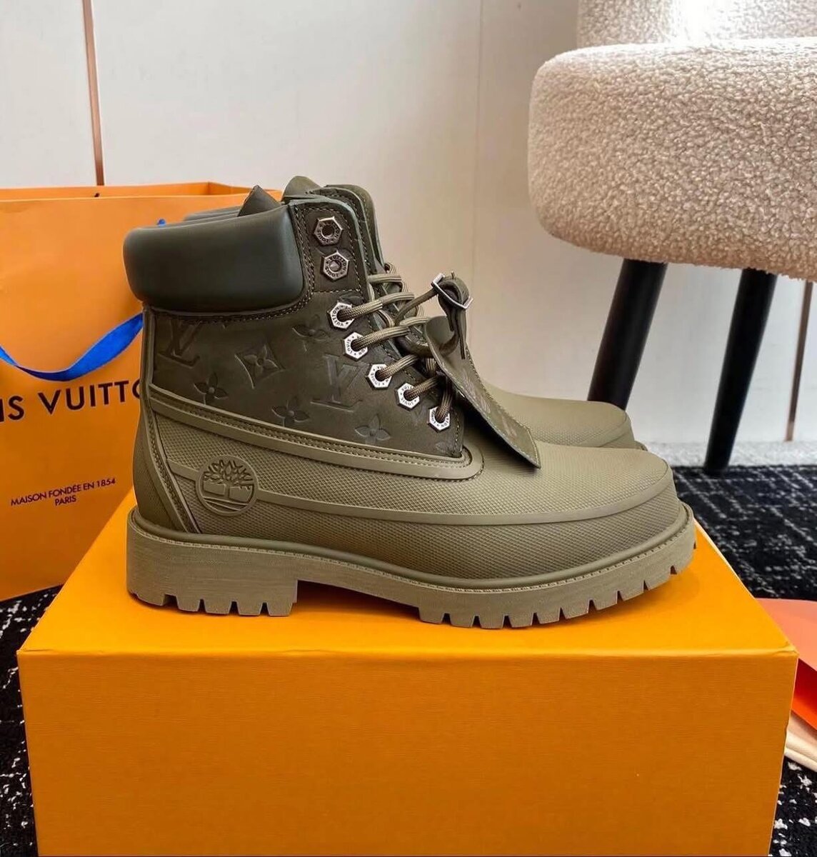 Bottes en cuir pour hommes