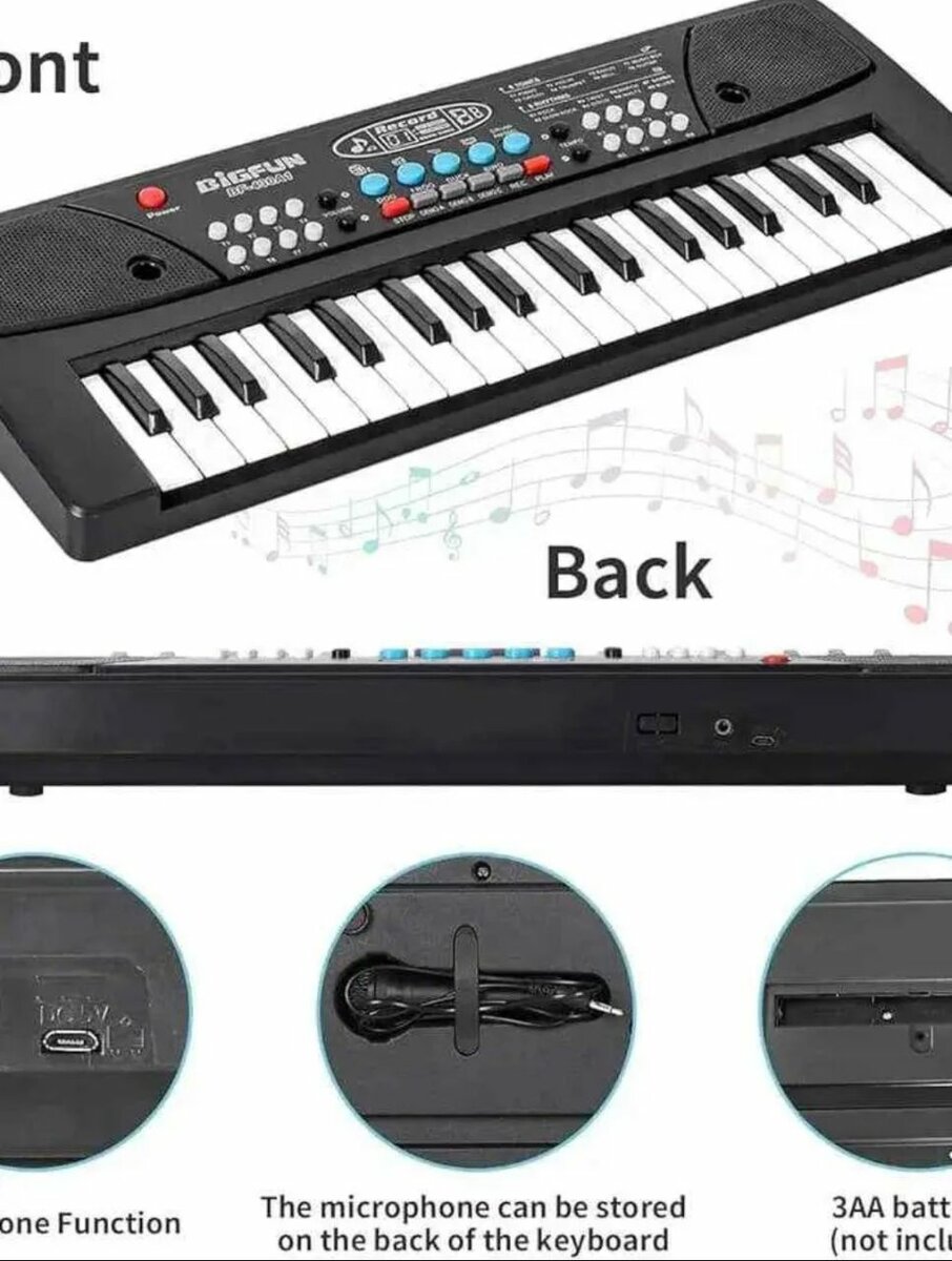 Piano électronique DIGFUN 37 touches avec micro