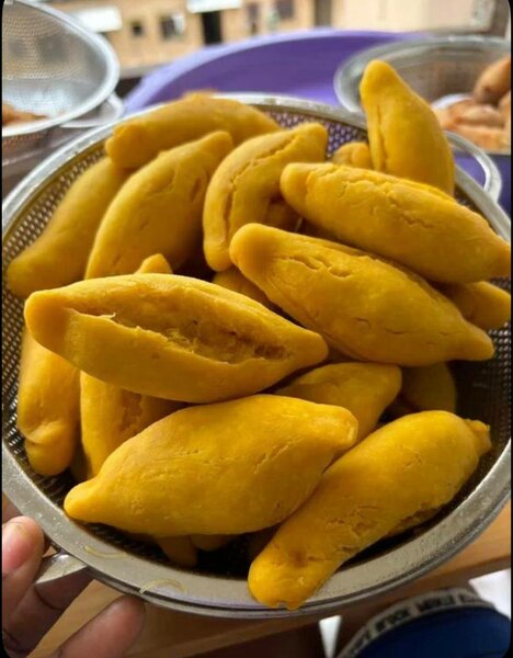 Beignets jaune jaune