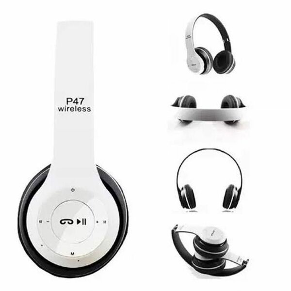 Sleek white headphone with stylish Design 1-pcs