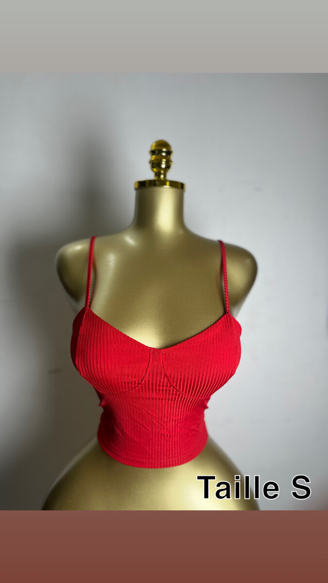 Top bustier tendance fem