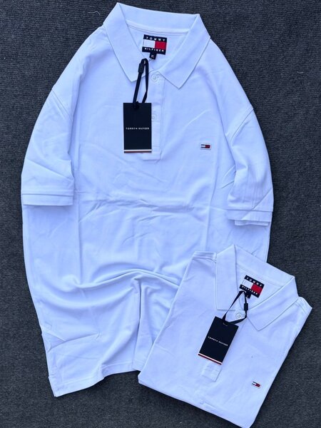 Polo blanc classique homme