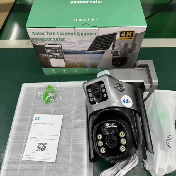 Caméra de Sécurité Solaire 4 k